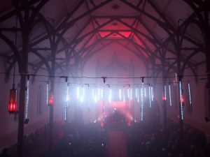 Church shot Miles Brown Theremin Thereminist Composer Dark Mofo